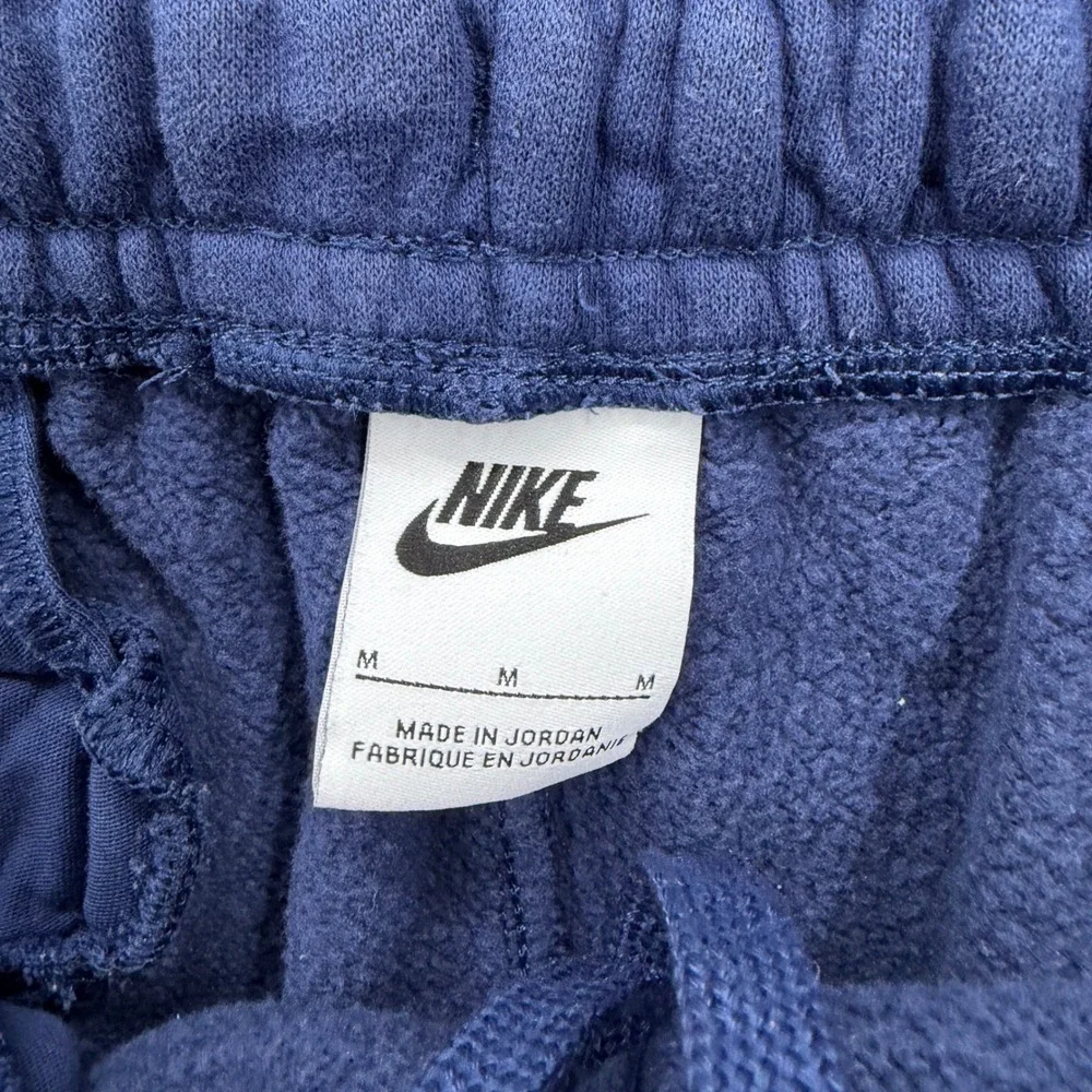 Nike Mens Fleece Joggers Navy Blue Tapered Sweatpants Medium‎ BV2671-410
